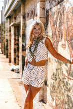 Load image into Gallery viewer, The Dotted Spur Shorts in White