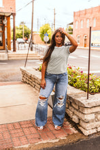 Load image into Gallery viewer, The Clayton Striped Tee in Light Olive