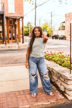 Load image into Gallery viewer, The Clayton Striped Tee in Light Olive