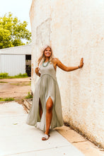 Load image into Gallery viewer, The Theros Dress in Green Lily