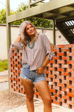 Load image into Gallery viewer, The Saddle Striped Top
