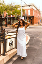 Load image into Gallery viewer, The Bluebonnet Breeze Dress in White