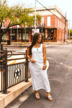 Load image into Gallery viewer, The Bluebonnet Breeze Dress in White