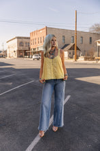 Load image into Gallery viewer, The Petal Pinktuck Tank In Yellow