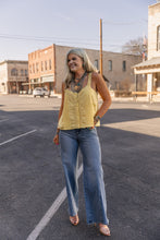 Load image into Gallery viewer, The Petal Pinktuck Tank In Yellow