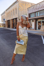 Load image into Gallery viewer, The Sweet Honey Satin Skirt