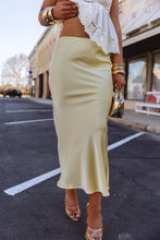Load image into Gallery viewer, The Sweet Honey Satin Skirt