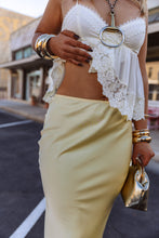 Load image into Gallery viewer, The Sweet Honey Satin Skirt