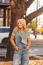 Load image into Gallery viewer, The Clayton Striped Tee in Kelly Green