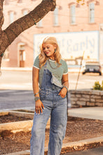 Load image into Gallery viewer, The Clayton Striped Tee in Kelly Green