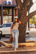 Load image into Gallery viewer, The Clayton Striped Tee in Mocha/Cream