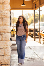 Load image into Gallery viewer, The Clayton Striped Tee in Mocha Brown