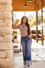 Load image into Gallery viewer, The Clayton Striped Tee in Mocha Brown