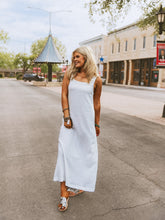Load image into Gallery viewer, The Bluebonnet Breeze Dress in White