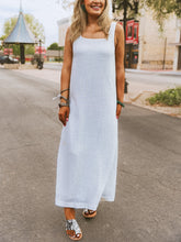 Load image into Gallery viewer, The Bluebonnet Breeze Dress in White