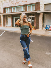 Load image into Gallery viewer, The Chaser Top in Dark Sage