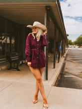 Load image into Gallery viewer, The Bordeaux Bloom Romper