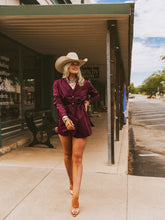 Load image into Gallery viewer, The Bordeaux Bloom Romper