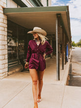 Load image into Gallery viewer, The Bordeaux Bloom Romper