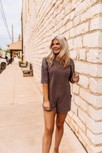 Load image into Gallery viewer, The Hattie Romper in Chocolate