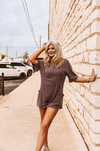 Load image into Gallery viewer, The Hattie Romper in Chocolate