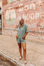 Load image into Gallery viewer, The Hattie Romper in Sage Green