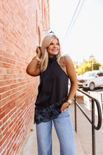 Load image into Gallery viewer, The Love In Lace Top in Black