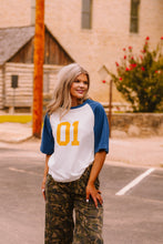 Load image into Gallery viewer, The Baseball Tee in Blue