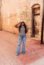 Load image into Gallery viewer, The Clayton Striped Tee in Black