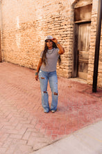 Load image into Gallery viewer, The Clayton Striped Tee in Black