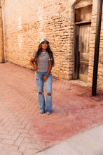 Load image into Gallery viewer, The Clayton Striped Tee in Black