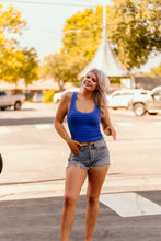 Load image into Gallery viewer, The Rustler Tank Top in Blue