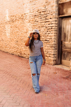 Load image into Gallery viewer, The Clayton Striped Tee in Black