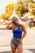 Load image into Gallery viewer, The Rustler Tank Top in Blue