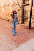 Load image into Gallery viewer, The Clayton Striped Tee in Black
