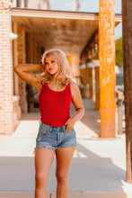 Load image into Gallery viewer, The Rustler Tank Top in Red