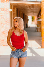 Load image into Gallery viewer, The Rustler Tank Top in Red