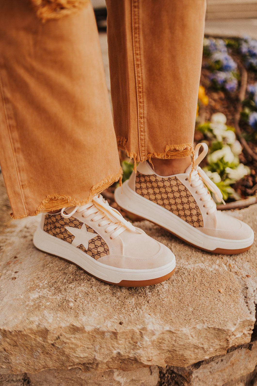 The Brynley Sneakers in Nude