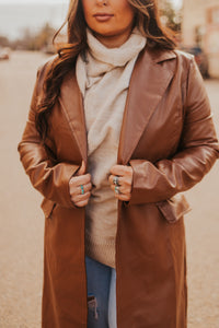 The Shanae Leather Coat