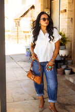 Load image into Gallery viewer, The Wheeler Top in Cream