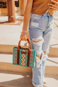 The Southwest Crossbody in Teal
