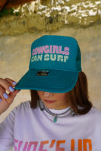 Load image into Gallery viewer, The Cowgirls Can Surf Trucker Hat