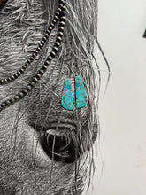 Load image into Gallery viewer, Authentic Slab Earrings in Turquoise