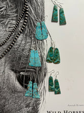 Load image into Gallery viewer, Authentic Slab Earrings in Turquoise