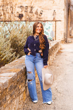 Load image into Gallery viewer, The High Horse Cardigan in Navy