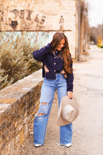 Load image into Gallery viewer, The High Horse Cardigan in Navy