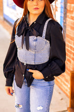 Load image into Gallery viewer, The Gringa Tie Top in Black