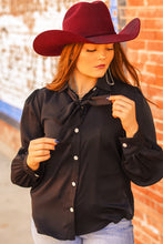 Load image into Gallery viewer, The Gringa Tie Top in Black