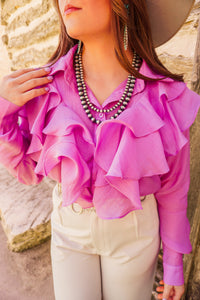 The Brighton Top in Lilac Rose