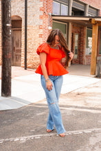 Load image into Gallery viewer, The Annie Peplum Top